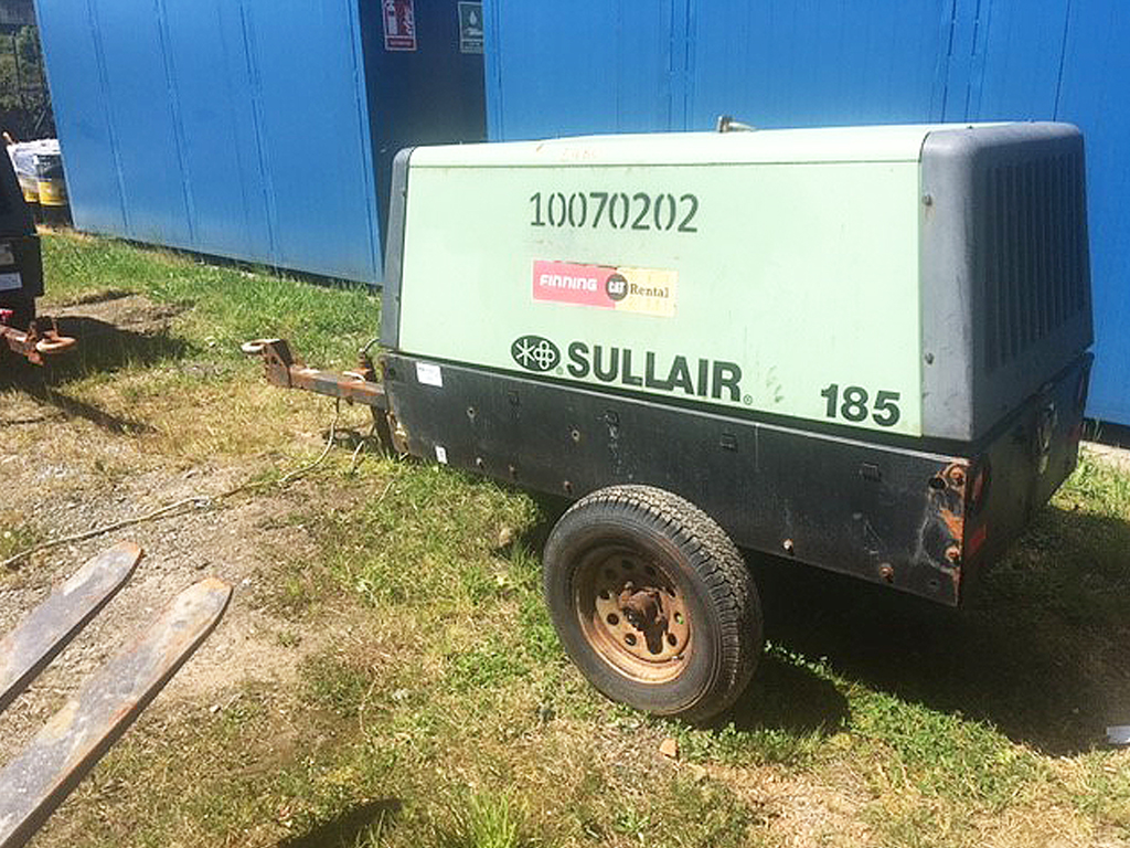 CGR vende Compresor de Aire SULLAIR, Modelo 185DPQ, Año 2016